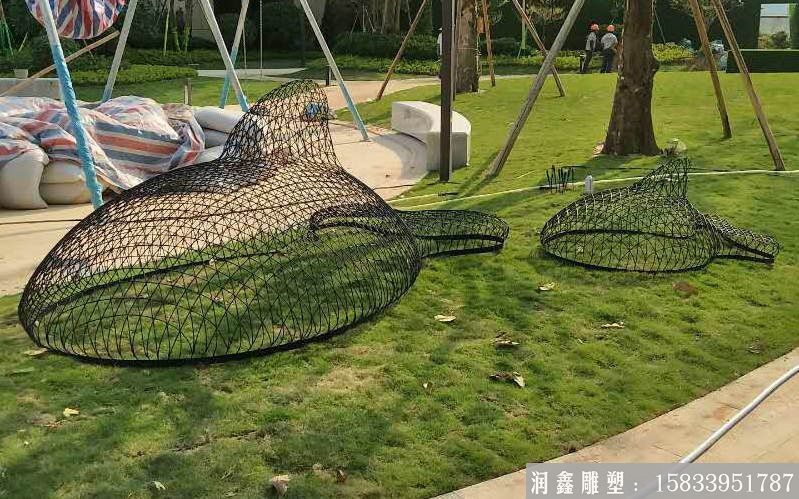 不銹鋼魚安裝效果圖