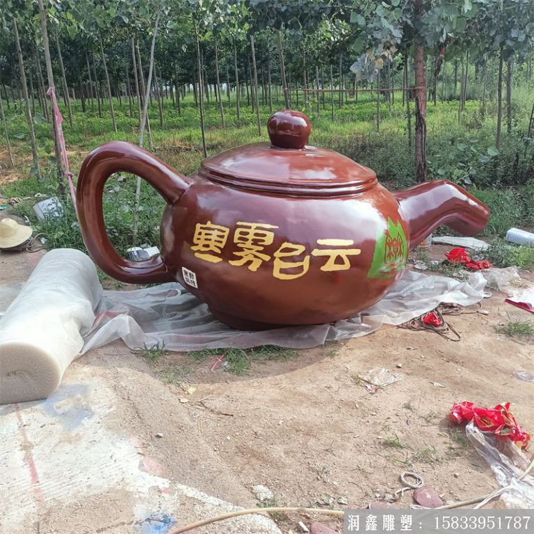 銅雕天壺噴泉構造，廠家加工鍛銅天壺