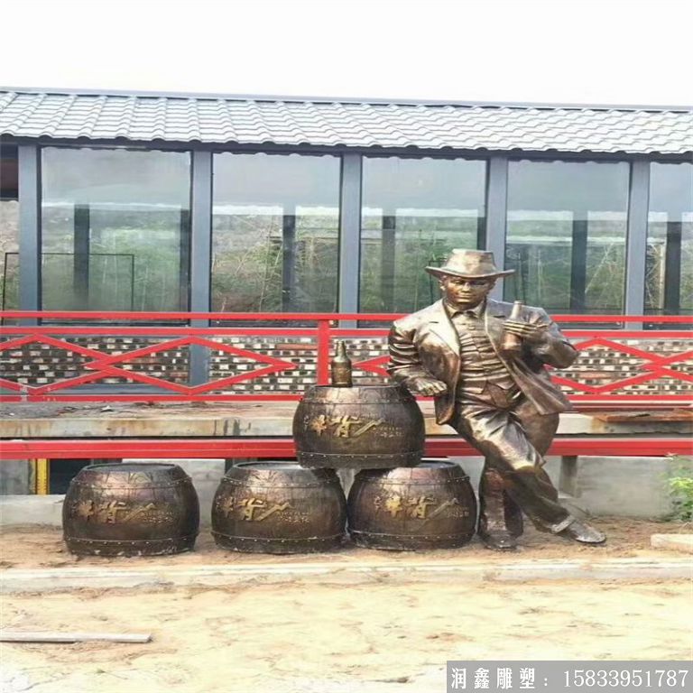 啤酒節主題人物雕塑景觀，酒文化雕塑案例