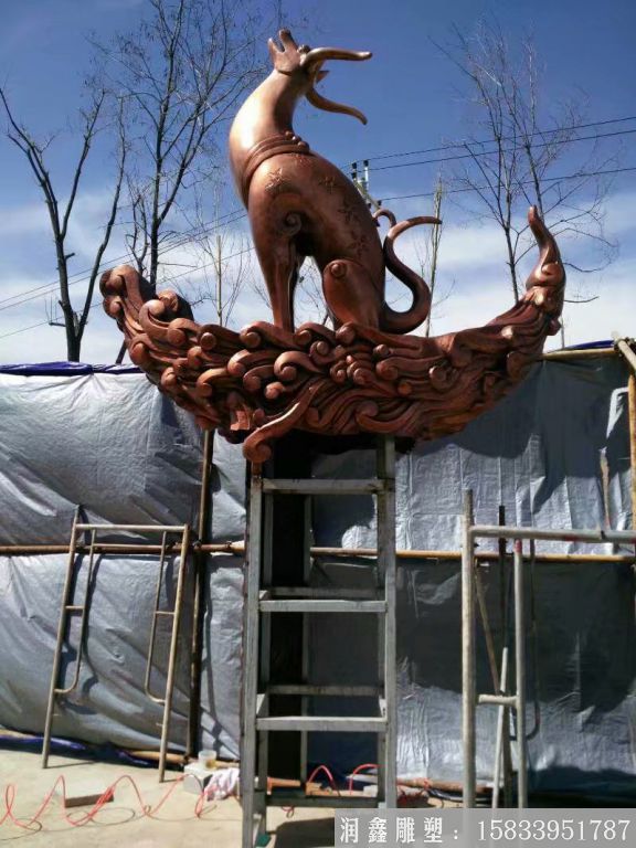 神獸鍛銅雕塑，動物神獸雕塑定做