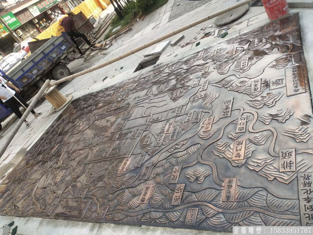 墻體紫銅浮雕 鍛銅雕刻 紫銅鍛打鍛造工藝浮雕 墻壁壁畫浮雕